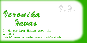 veronika havas business card